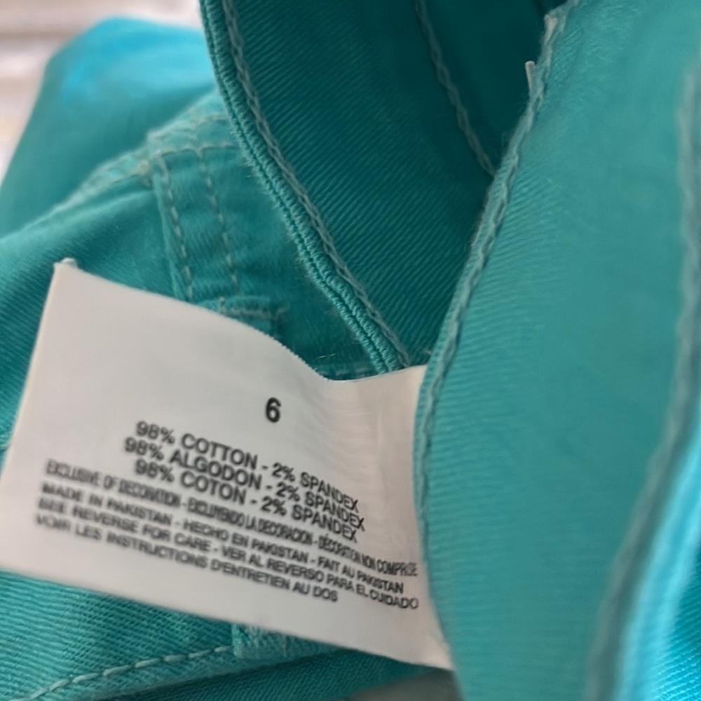 Nine West Turquoise Jean Shorts - Picture 6 of 6